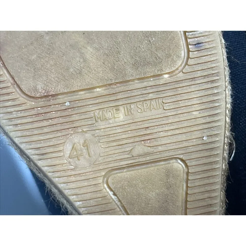 Viscata Barcelona Espadrille Wedge Size 41 US 10 Heels Handmade in Spain